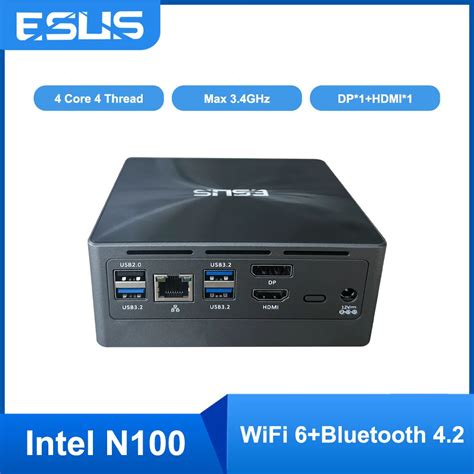 Esus Mini Pc Intel N100 Pocket Pc Windows 11 10 Linux Wifi6 1000m