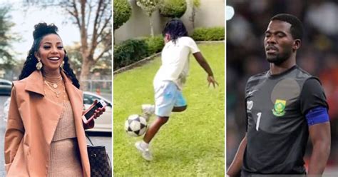Kelly Khumalo And Senzo Meyiwa’s Daughter Thingo Impresses With Her Soccer Skills In Video Sa