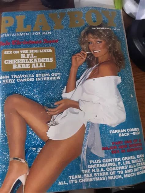 Farrah Fawcett December Playboy Cover Janet Quist Playmate