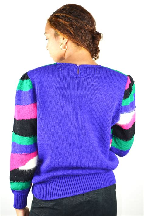 Vintage 80s Sweater 1980s Sweater Vintage Beaded Sweater Etsy