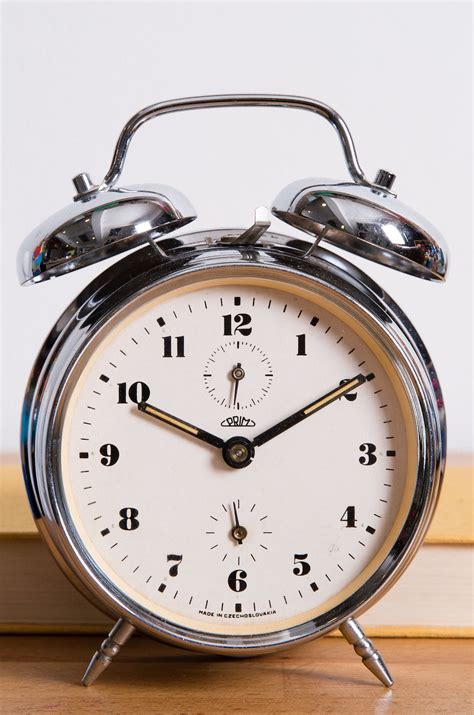 Vintage Gray Alarm Clock With 2 Bells Czech Alarm Clock Etsy Alarm