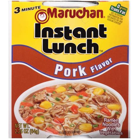 Maybe you would like to learn more about one of these? Maruchan Instant Lunch Pork Flavor Ramen Noodles (2.25 oz ...