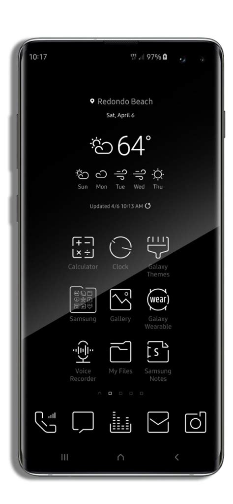 X9 Minimal Black Samsung Mobile Phone Theme Samsung Mobile