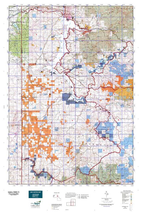 Idaho Gmu 5 Map Mytopo