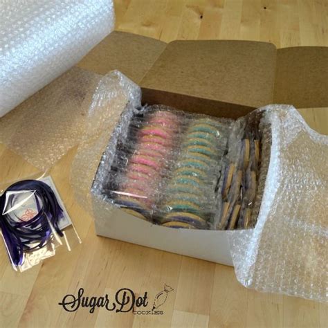 Please contact us for your personalization with your order no. Tutorial - How to Package Sugar Cookies for Shipping | Shipping cookies, Cookie decorating ...