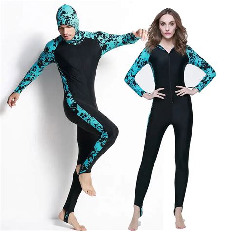 2017 Scuba Full Body Stinger Suit Dive Skin With Hood Sun Protection One Piece Jump Suit Lycra