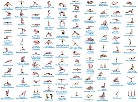 All Yoga Poses With Names Clip Art Library