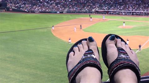 Sexy Little Foot Fetish In Sandals At A Baseball Game Having Fun Youtube