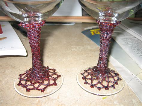 Beaded Wine Glasses Wine Glasses Glassware Wine Glass