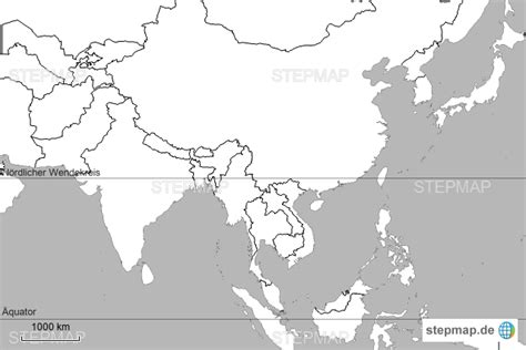 China hat mit mehr als 1,3 milliarden die größte bevölkerung der welt. StepMap - China, Indien Monsun - Landkarte für Deutschland
