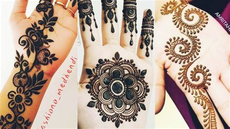 20 loved khafif mehndi design photos 2020. Latest Henna 3 patches Mehndi Designs Heena Mehndi Design ...