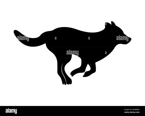 A Simple Vector Illustration Of A Running Dog Stock Vector Image And Art