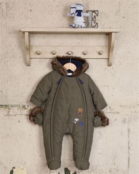 The Essential One Baby Boys Snowsuitbundler Pram Khaki 36 Months