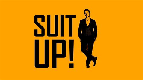 Yellow Background With Suit Up Text Overlay Neil Patrick Harris Men Orange Background Actor