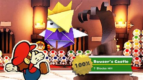 Paper Mario The Origami King Walkthrough Part 34 Rock Paper Scissors Duell Inside Bowsers
