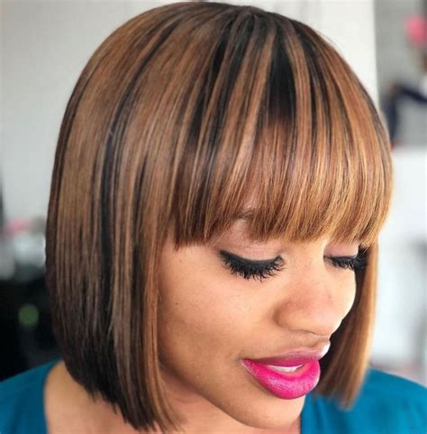 60 Showiest Bob Haircuts For Black Women In 2020 Bob Hairstyles Short