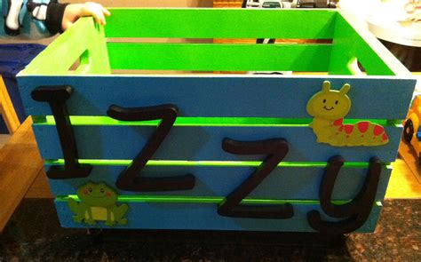 Diy Toybox Using A Wood Crate From Michaels Toy Storage Wood Crates