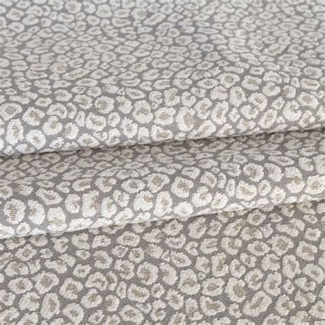 Jackie Fabric Spots A Taupe Grey Leopard Fabric From Tonic Living