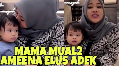 Lucunya Ameena Tos Bangziel Cium Perut Mama Mual2 Youtube