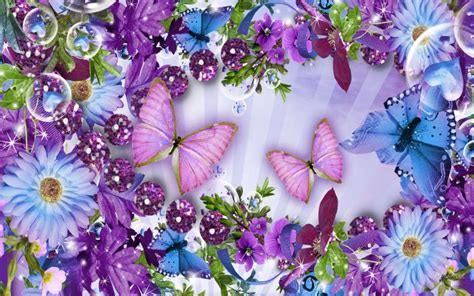 Hd Flowers Butterflies Wallpaper Download Free 68348