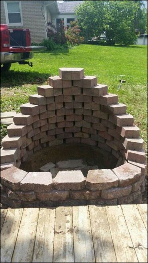The cobble stairs on top of the wall. Landscape Block Fire Pit Plans | Home Improvement