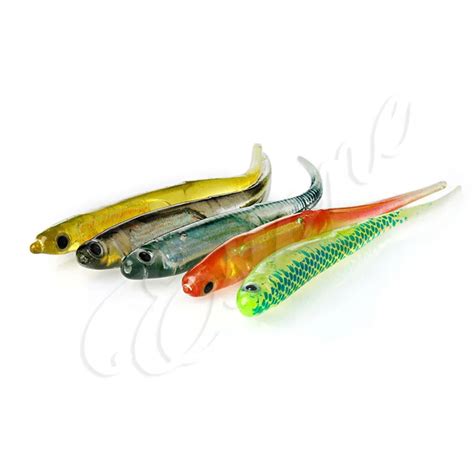 B39 New 5pcs 10cm Colorful Soft Silicone Plastic Fish Lures Fishing