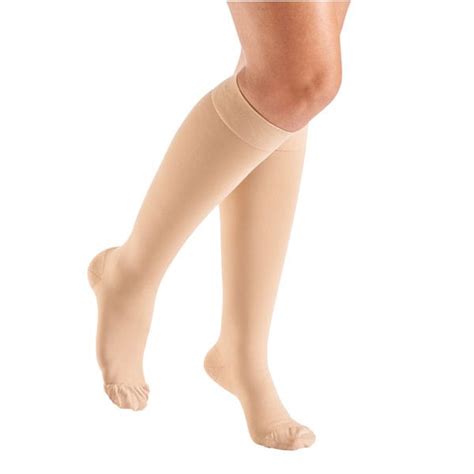 Support Plus Women S Opaque Closed Toe Firm Compression Knee High