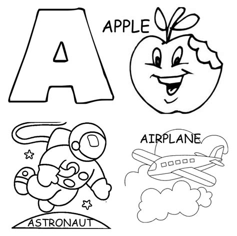 Coloring Pages For Letter A Coloring Home