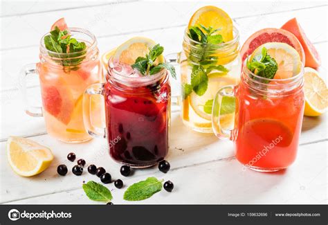 Fresh Summer Drinks Stock Photo By ©shebeko 159632696