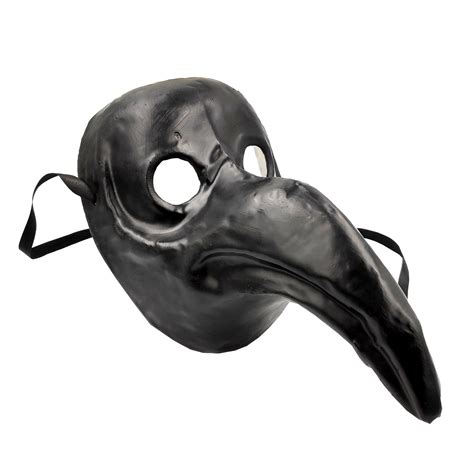Black Adults Authentic Cult Plague Doctor Face Mask Steampunk Halloween