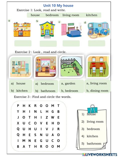 Parts Of The House Interactive Activity For 1 You Can Do The Exercises