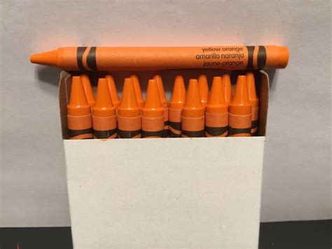 16 Crayola Crayons Yellow Orange Bulk Ebay