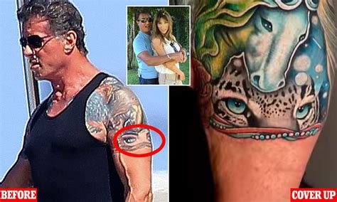 Sylvester Stallone Covers Up A SECOND Tattoo Of His Estranged Wife