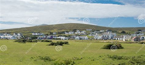 Keel Village On Achill Island Stock Image Image Of Island Clouds