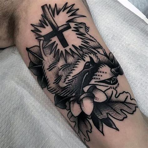 Neck tattoo images designs from cross tattoo on side of neck. 80 Raccoon Tattoo Designs For Men - Critter Ink Ideas