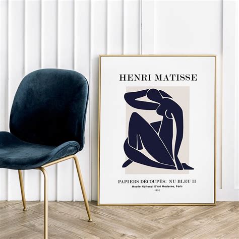 Henri Matisse Blue Nude Matisse Art Print Nu Bleu Matisse Etsy Denmark