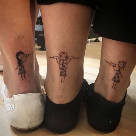 Cute Sibling Tattoos For 3 Three Sister Tattoos Siblings Tattoo For 3