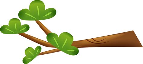 Download Cartoon Tree Branch Leaf Animation Branches Green Clip Rama