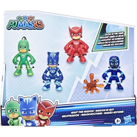 Pj Masks Hero Vs Villain 4 Pack Asst Glow Mr Toys Toyworld