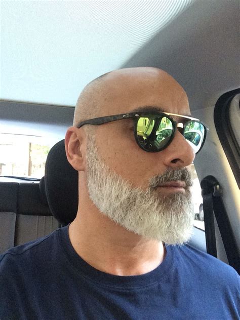 Grey Beard Bald Head