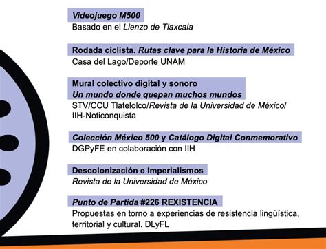 Maybe you would like to learn more about one of these? Presentan el Programa "México 500", a cinco siglos de la ...