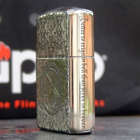 Many tests explain how to tell if a ring is real silver, but some of these tests are not adequate. Regular Zippo Sterling Silver Son of Satan Lighter | Zippo ...