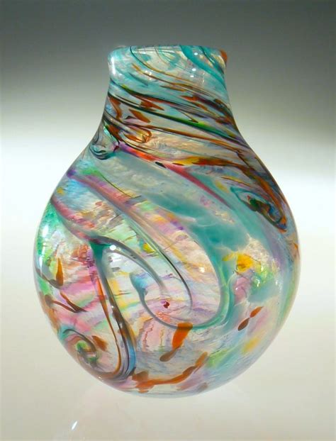 Blown Art Glass Gekleurd Glas Glasblazen Vazen