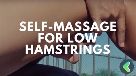 Self Massage For Low Hamstring Tendons Youtube