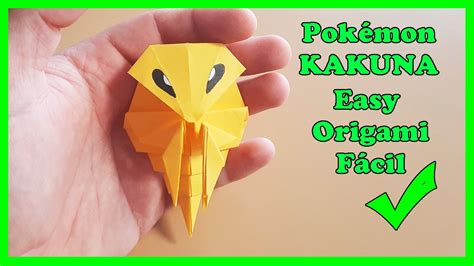 Origami De Pokémon Fácil Kakuna Papiroflexia Paso A Paso Youtube