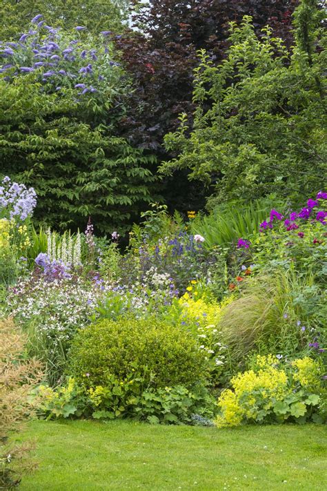 Charming picket fences, stone paths and trellises interject a sense of order into the botanical chaos. Pin on Gardening