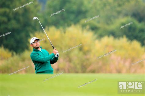 Golfer Fabrizio Zanotti Of Paraguay Plays A Ball From The Rough During