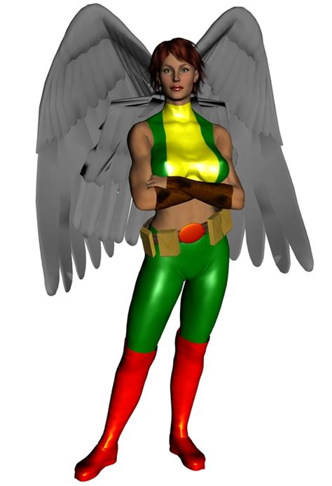 Hawkgirl With Out Helmet By Stone3d On Deviantart