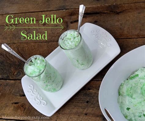 This cranberry jello salad is always on our holiday table. Green Jello Salad - Blessed Beyond Crazy