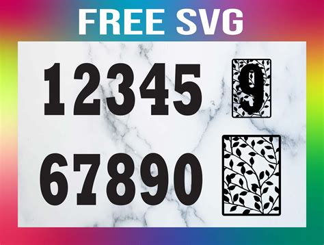 Free Number Svg Files For Cricut